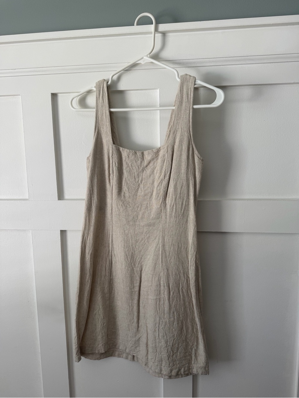 Old Navy Linen-Blend Tank Dress in Beige - XS